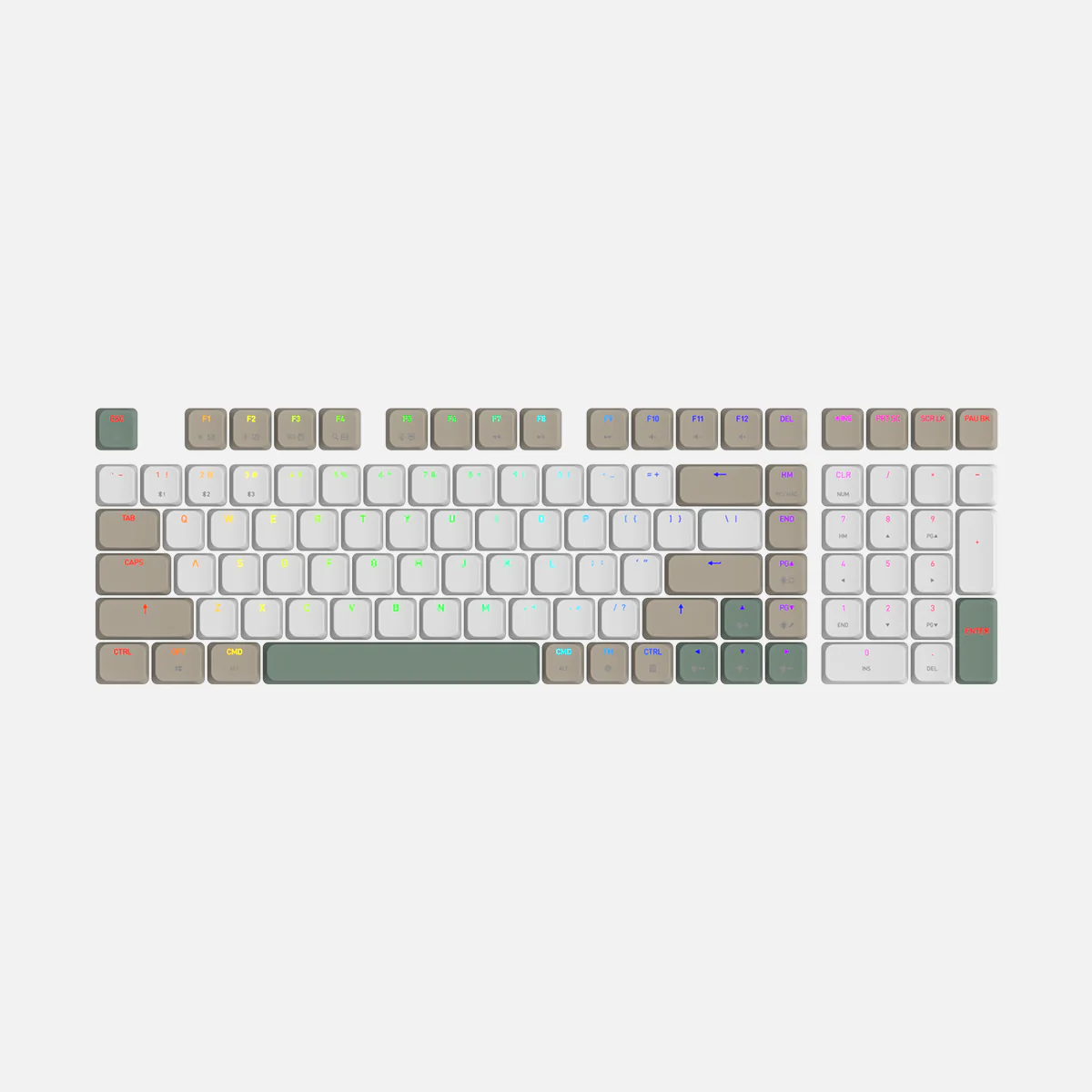 Forest Slim Keycaps - 98% Layout - Image 2